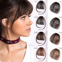 Wispy Air Bangs Clip In Hair Extensions Synthetic Hairpieces for Natural Look