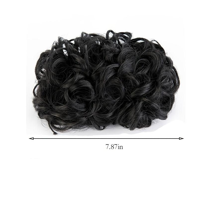 Messy Curly Bun Hair Pieces Clip In Ponytail Extension Chignon