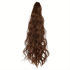 Long Water Wave Claw Clip Ponytail Hair Extensions 50.8cm Synthetic Hairpieces