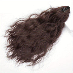 Long Water Wave Claw Clip Ponytail Hair Extensions 50.8cm Synthetic Hairpieces