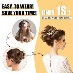 Stylish Messy Bun Hair Extension with Elastic Bands for Women