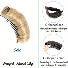 Synthetic Hair Pads With Comb Clip In Hair Extensions