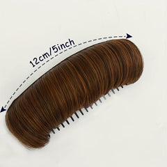 Synthetic Hair Pads With Comb Clip In Hair Extensions