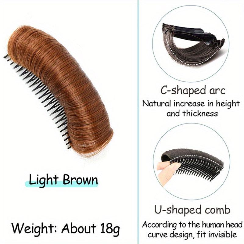 Synthetic Hair Pads With Comb Clip In Hair Extensions