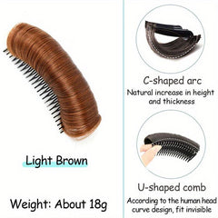 Synthetic Hair Pads With Comb Clip In Hair Extensions