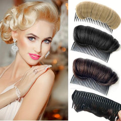 Synthetic Hair Pads With Comb Clip In Hair Extensions