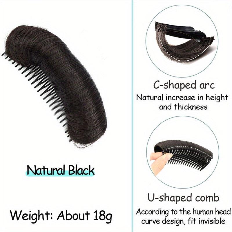 Synthetic Hair Pads With Comb Clip In Hair Extensions