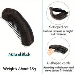 Synthetic Hair Pads With Comb Clip In Hair Extensions