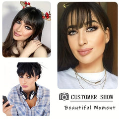 Clip In Bangs One Piece In Fringe Natural Flat Air Bangs For Women