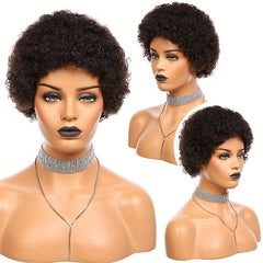 Afro Kinky Curly Pixie Cut Wig Short Bob Wigs For Women