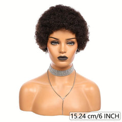 Afro Kinky Curly Pixie Cut Wig Short Bob Wigs For Women
