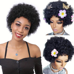 Afro Kinky Curly Pixie Cut Wig Short Bob Wigs For Women