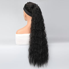 Curly Drawstring Ponytail Extension Synthetic Clip In Natural Wave Ponytail