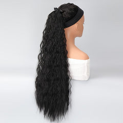 Curly Drawstring Ponytail Extension Synthetic Clip In Natural Wave Ponytail