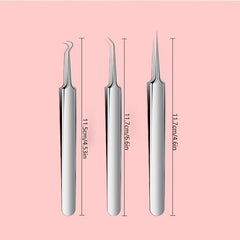 Blackhead Splinter Remover Tweezers Stainless Steel