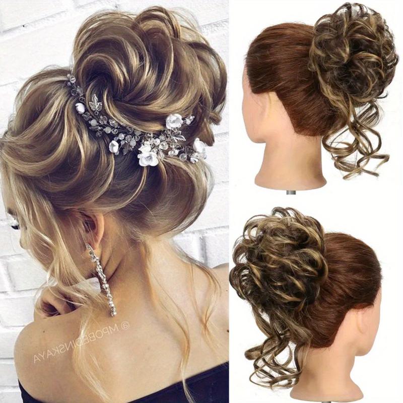 Messy Bun Hair Piece Scrunchie Updo Wrap Hair Extensions