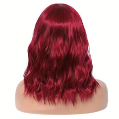 Short Curly Wig High Temp Fiber Synthetic Wig Head Set With Bangs