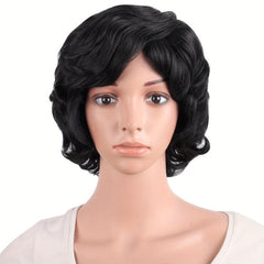 Short Curly Wigs Heat Resistant Synthetic Fiber Hair Short Layered Wig For Women