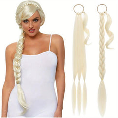 Braided Ponytail Hair Extensions Three Strand Hair Bands