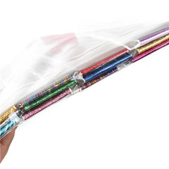 Y2K Tinsel Hair Extension 12 Color Set Sparkle Glitter Rainbow Hair Extensions