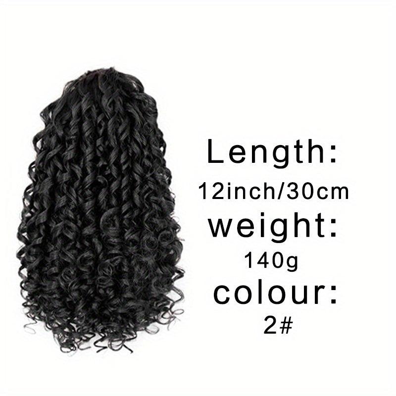 Short Afro Curly Ponytail Extensions Synthetic Clip In Hair Extensions