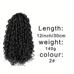 Short Afro Curly Ponytail Extensions Synthetic Clip In Hair Extensions