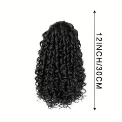 Short Afro Curly Ponytail Extensions Synthetic Clip In Hair Extensions
