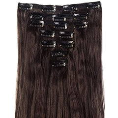 Long Wavy Curly Clip In Hair Extension Ombre Hair Pieces