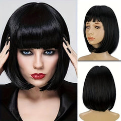 Colorful Short Bob Wig Synthetic Wig Anime Cosplay Halloween Party