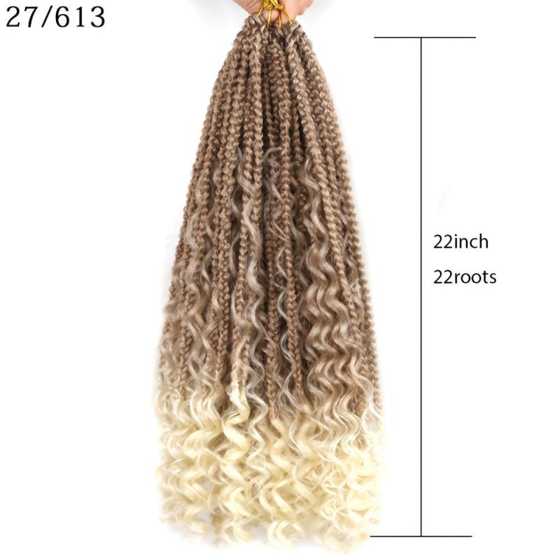 Bohemian Crochet Box Braids 55-88 cm Hair Extensions