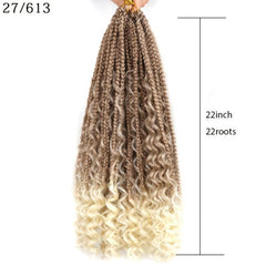 Bohemian Crochet Box Braids 55-88 cm Hair Extensions