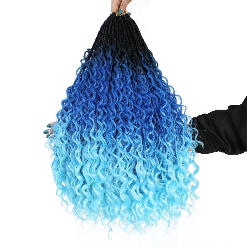 Bohemian Crochet Box Braids 55-88 cm Hair Extensions