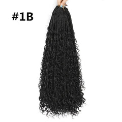 Bohemian Crochet Box Braids 55-88 cm Hair Extensions