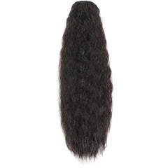 Long Corn Wavy Clip In Ponytail Hair Extensions Drawstring Ponytail