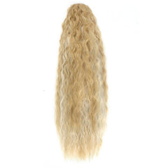 Long Corn Wavy Clip In Ponytail Hair Extensions Drawstring Ponytail