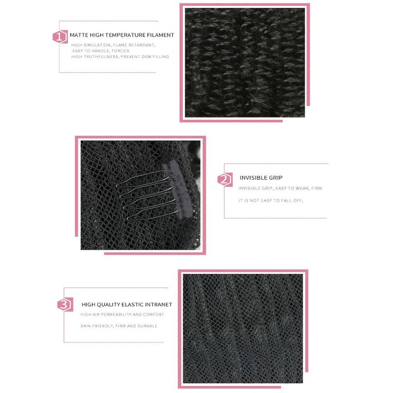 Short Kinky Curly Ponytail Extension for Women