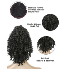 Short Kinky Curly Ponytail Extension for Women