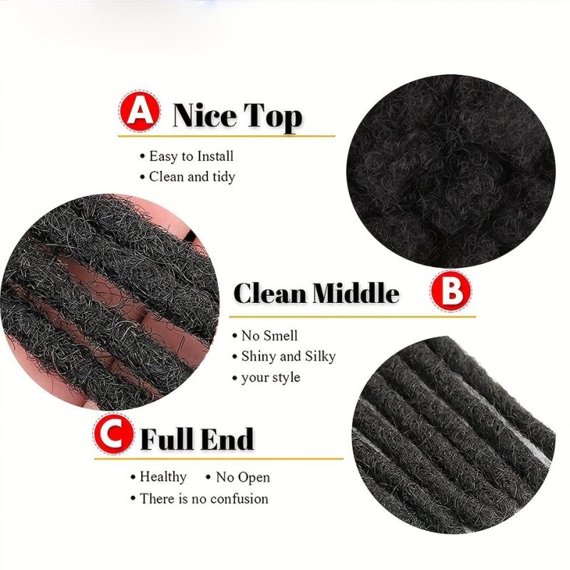 10 16 Cm Dreadlock Extension Synthetic Wig Locs Extensions 10 Strands Braid Hair