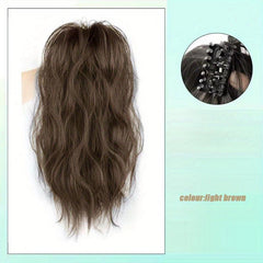 Short Curly Wavy Ponytail Extensions Synthetic Clip In Hair
