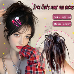 Messy Bun Hair Piece Extensions Updo Wavy Curly Hair Chignon Daily Use