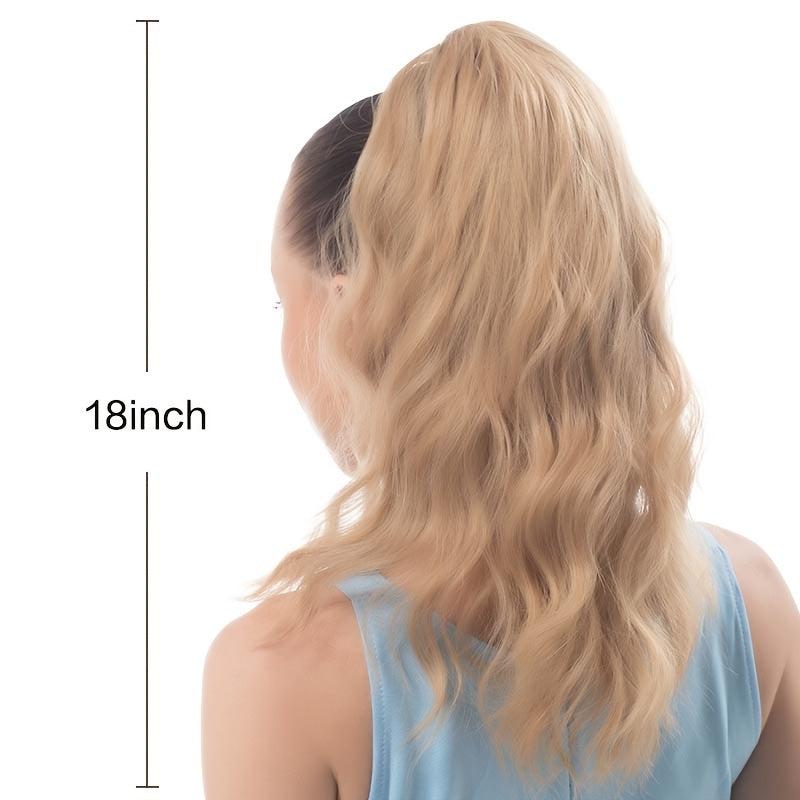 Curly Claw Clip Ponytail Extension Synthetic Hair Natural Look for Women