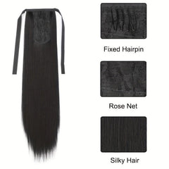 Long Curly Wavy Ponytail Extensions Synthetic Clip In Hair