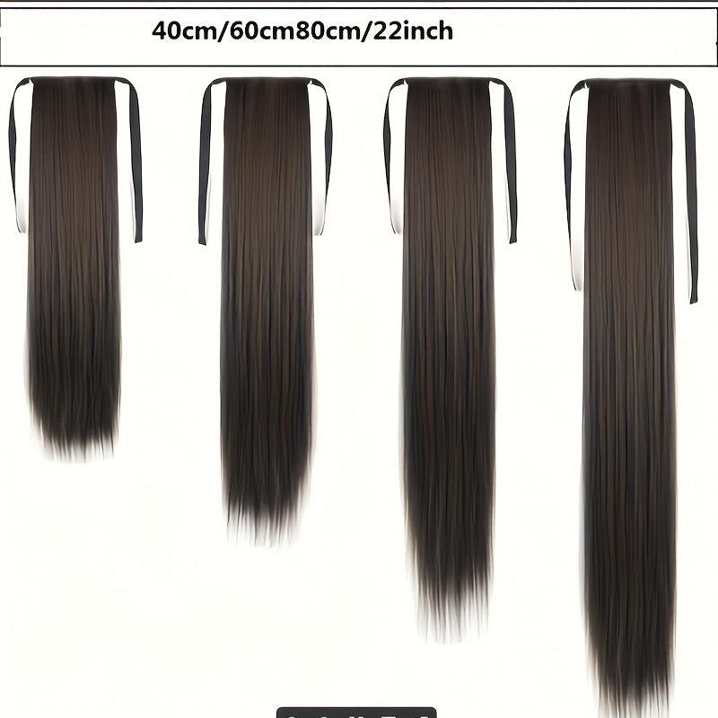 Long Curly Wavy Ponytail Extensions Synthetic Clip In Hair