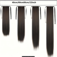 Long Curly Wavy Ponytail Extensions Synthetic Clip In Hair