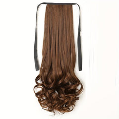 Long Curly Wavy Ponytail Extensions Synthetic Clip In Hair