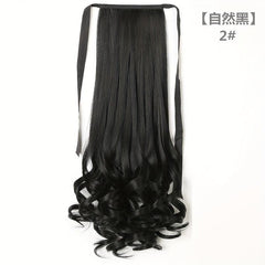 Long Curly Wavy Ponytail Extensions Synthetic Clip In Hair