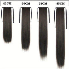 Long Curly Wavy Ponytail Extensions Synthetic Clip In Hair