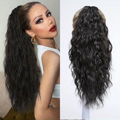 Long Curly Wavy Ponytail Extensions Clip In Hair Extensions