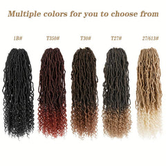 Goddess Faux Locs Crochet Hair 8 Packs 60-96cm Soft Locs Braids with Curly End