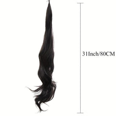Curly Wavy Ponytail Extensions Synthetic Hair Natural Looking